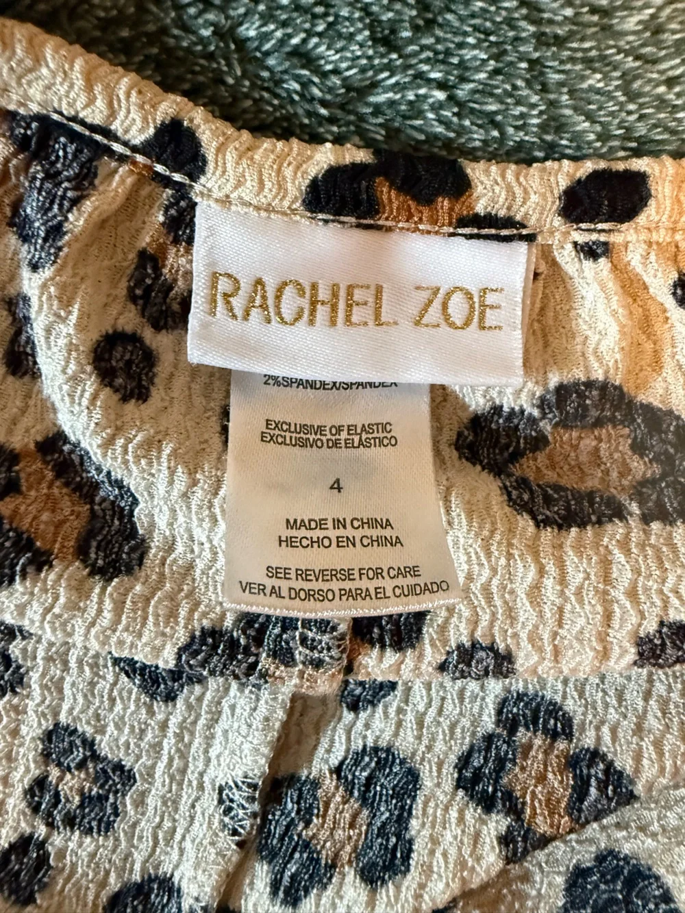 Rachel Zoe leopard print